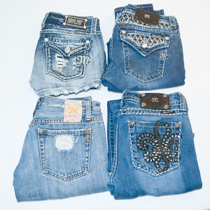 Lot of 4 MissMe Jeans and 1 pair of shorts